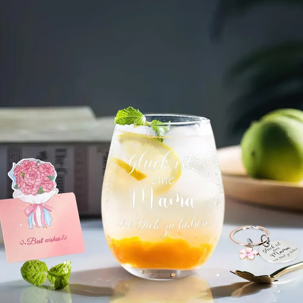Personalisiertes Weinglas für Mama - Muttertagsgeschenk 17oz - Joymaking