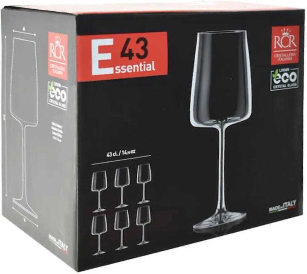 RCR Essential Weinglas 43 cl - Box 6 Stück
