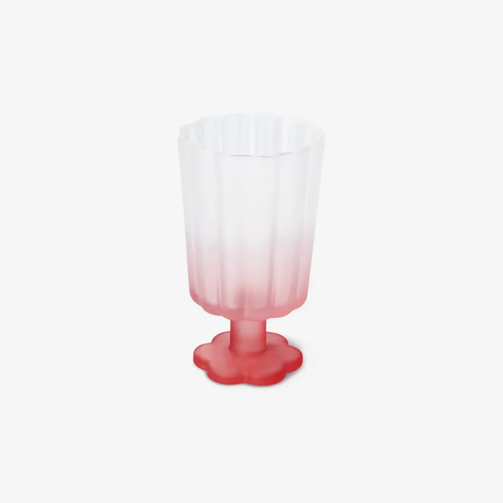 Weinglas mit mattierter rosa Oberfläche - 300 ml