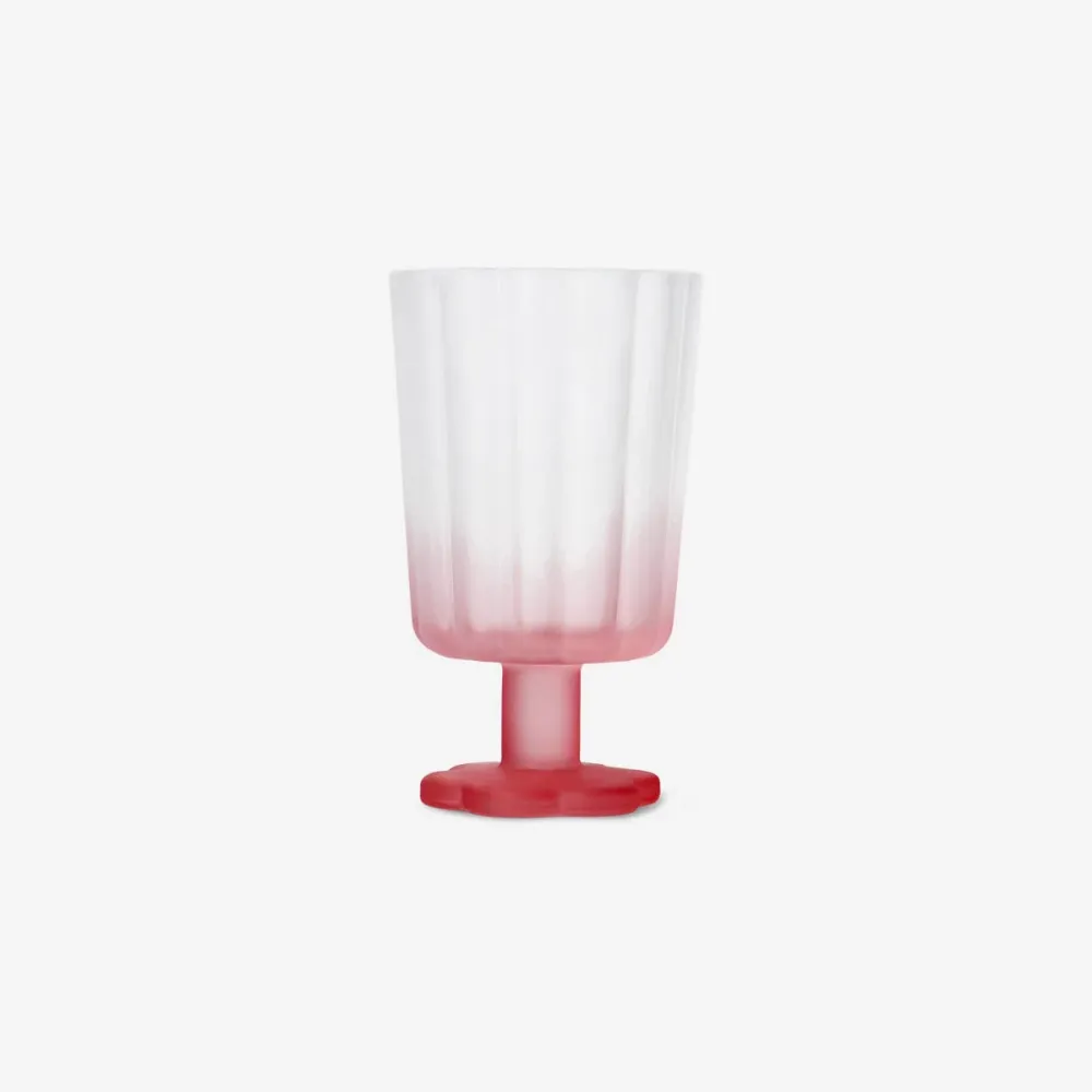 Weinglas mit mattierter rosa Oberfläche - 300 ml