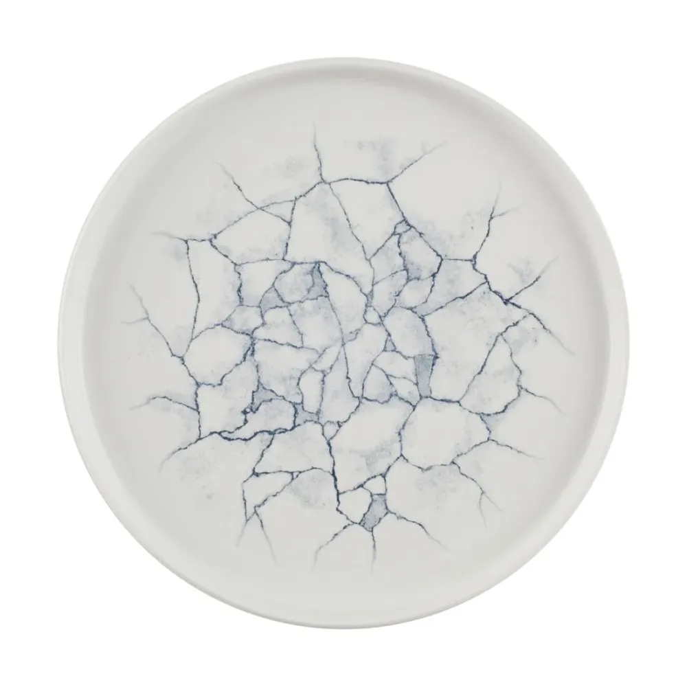 Churchill Studio Prints Kintsugi Teller mit Perlenwänden, Grau, 260 mm (6er-Pack) – CX698