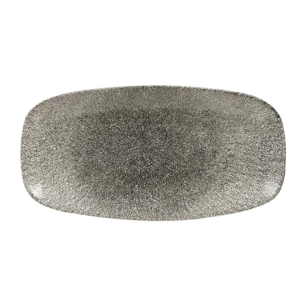 Churchill Studio Prints Raku rechteckige Platten, Quarzschwarz, 298 mm (12er-Pack) – HC775