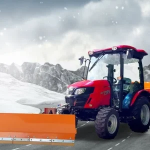 Tym Allrad-Kompakttraktor T395 SH mit Winterpaket Kabine, Schneeschild und Streuer