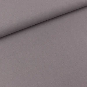 Baumwollpopeline mittelgrau uni