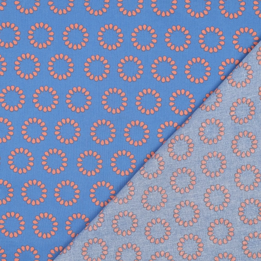 Beschichtete Baumwolle Circles lavender
