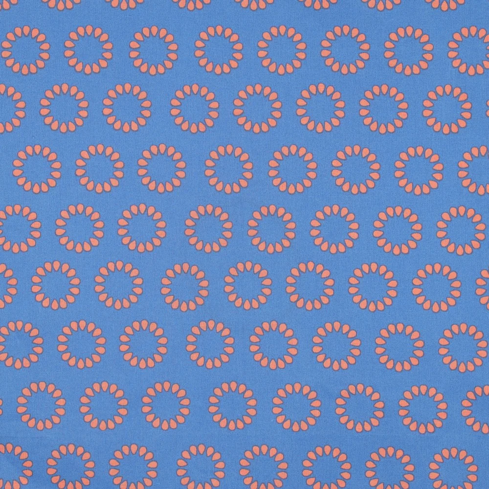 Beschichtete Baumwolle Circles lavender