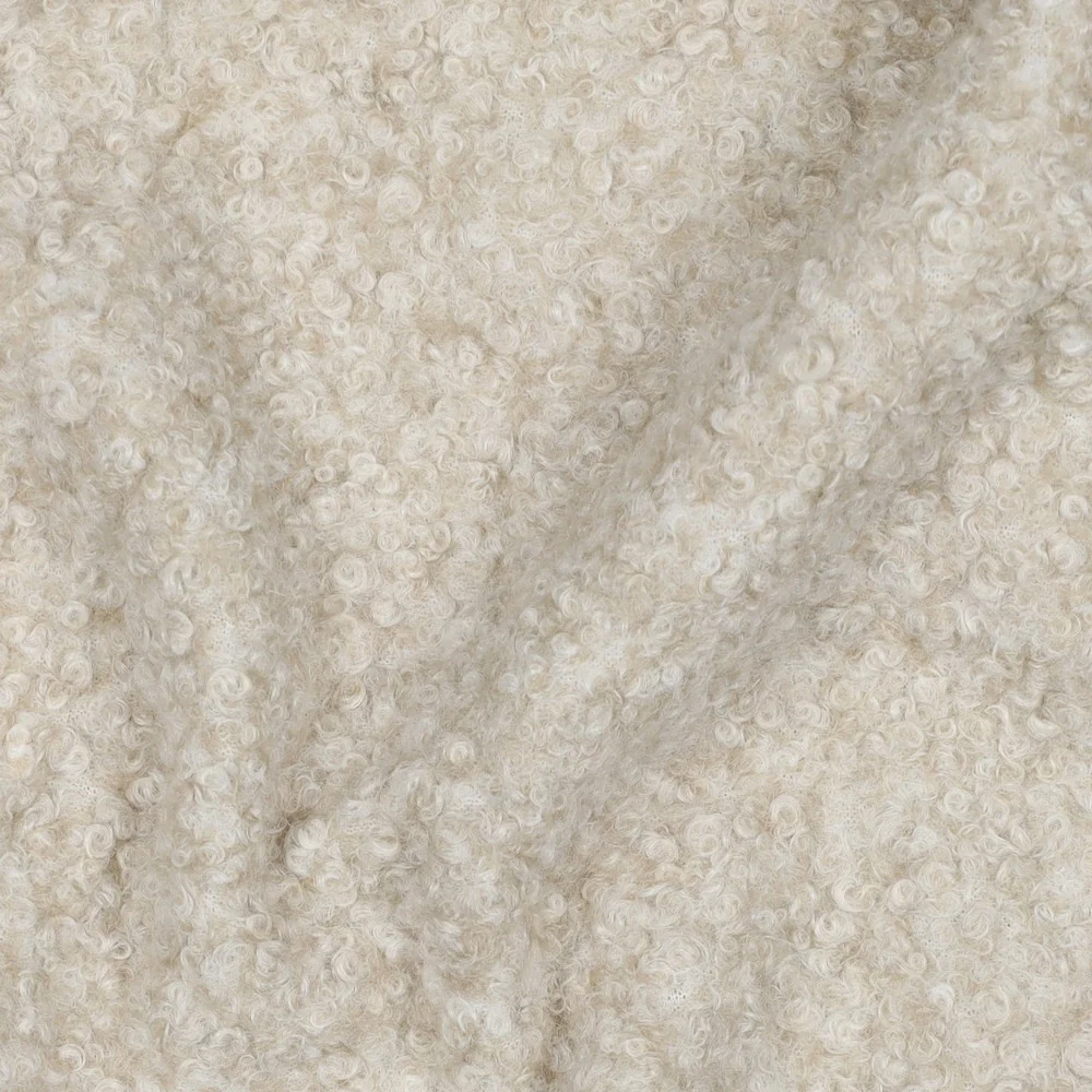Bouclé uni ecru
