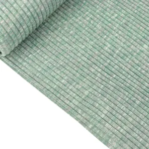 Heavy Bündchen gerippt Bamboo Zafia dusty mint meliert Schlauchware