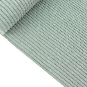 Heavy Bündchen Rippen dusty mint meliert Schlauchware