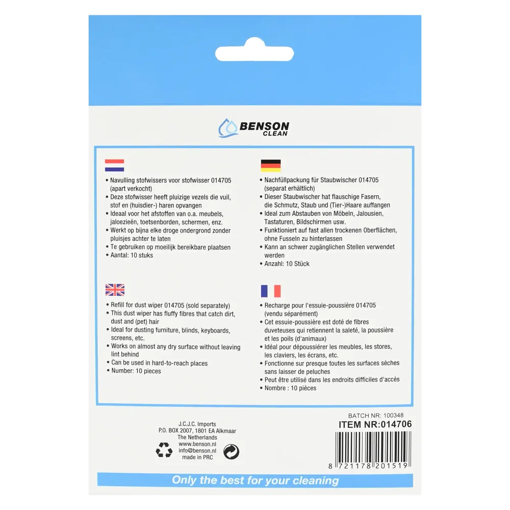 Nachfüllungen für Staubwischer 014705 10 Stk