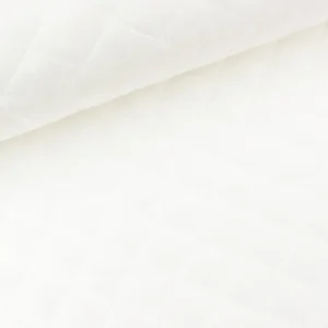 Steppstoff Dahli Quilt Rautenmuster ecru uni wattiert