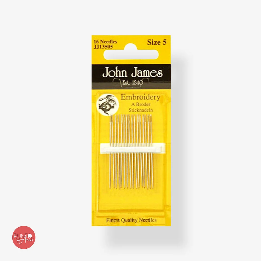 Sticknadeln für dicke Stoffe Nr.5 – John James JJ13505: Exzellenz beim Sticken schwerer Stoffe