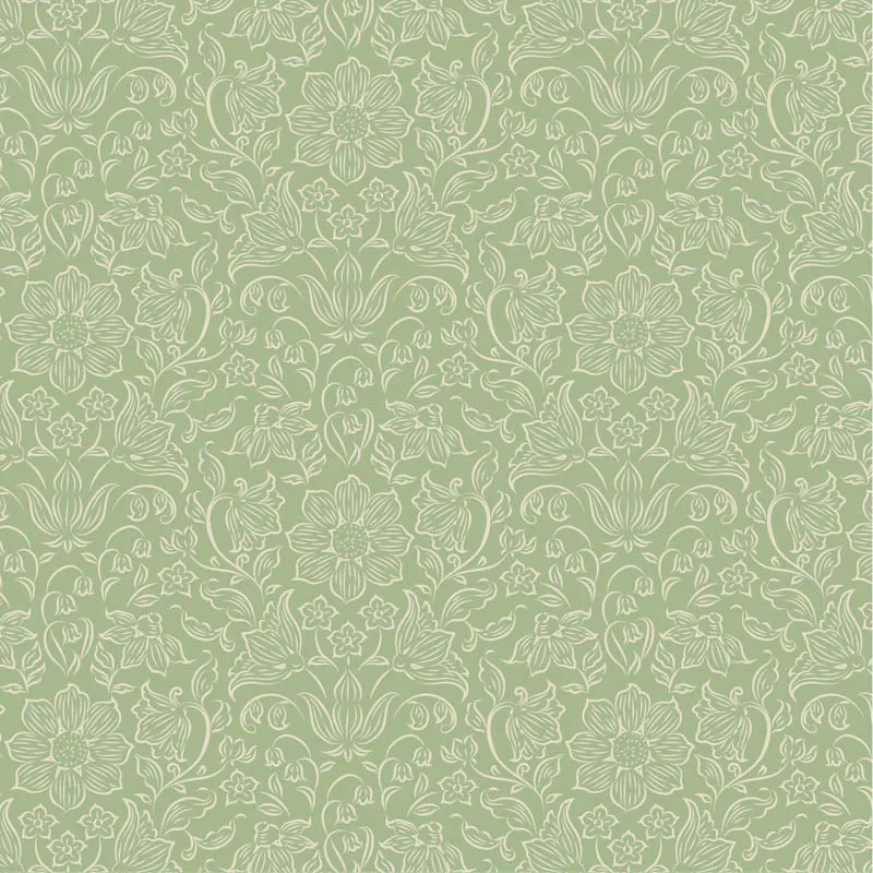 TILDA Stoff SONGBIRD, Lila Sage Mist