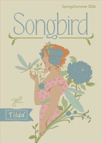 TILDA Stoff SONGBIRD, Lila Sage Mist