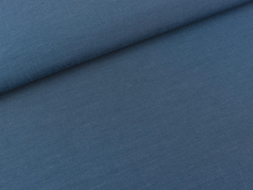 Viskoseleinen Viscolino denim uni