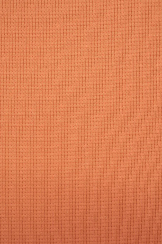 Waffeljersey uni apricot