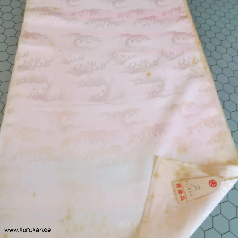 Wellenkamm Damast Juban Kimono Stoffrolle