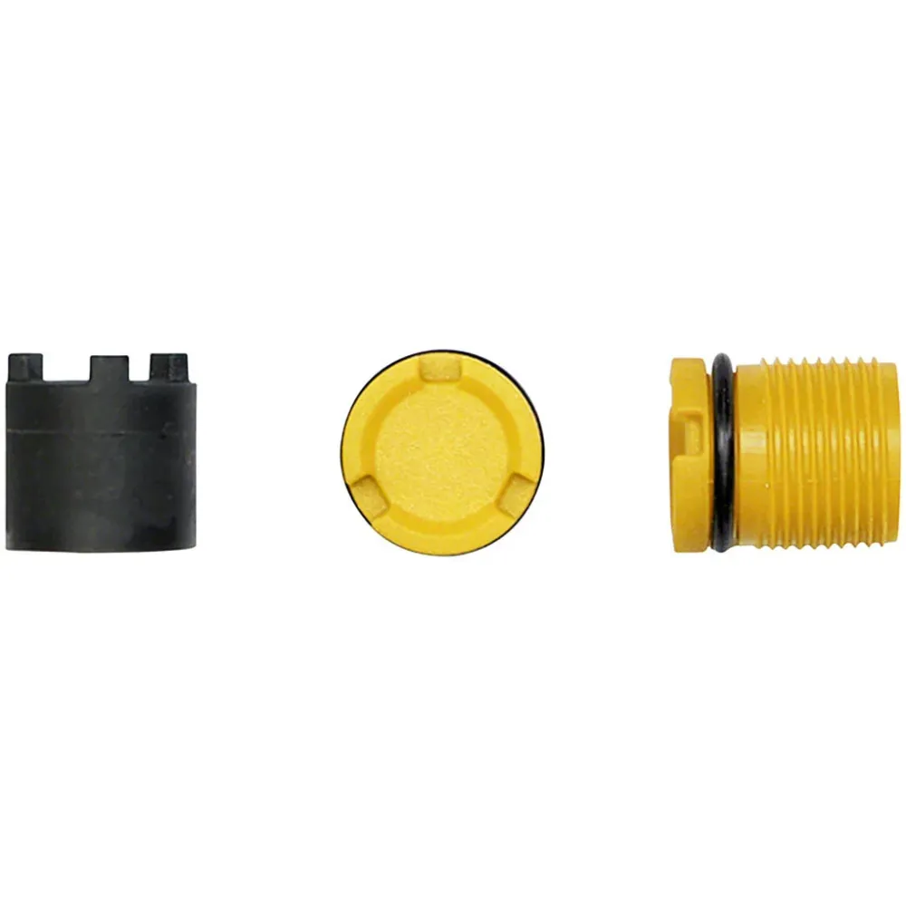 Werkzeug + Kappen Pedalachsen LOOK X-TRACK Gold