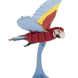 3D-Modell, fliegender Ara, gelasert