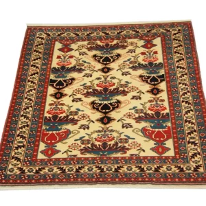 Afghan Teppich 135 x 114 cm - beige