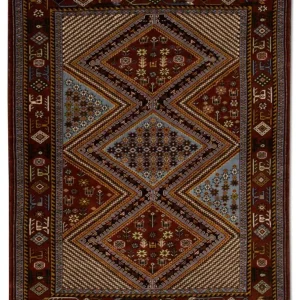 Afghan Teppich 148 x 118 cm - braun