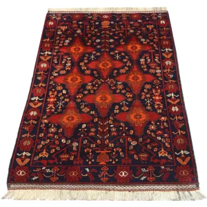 Afghan Teppich 172 x 100 cm - rot