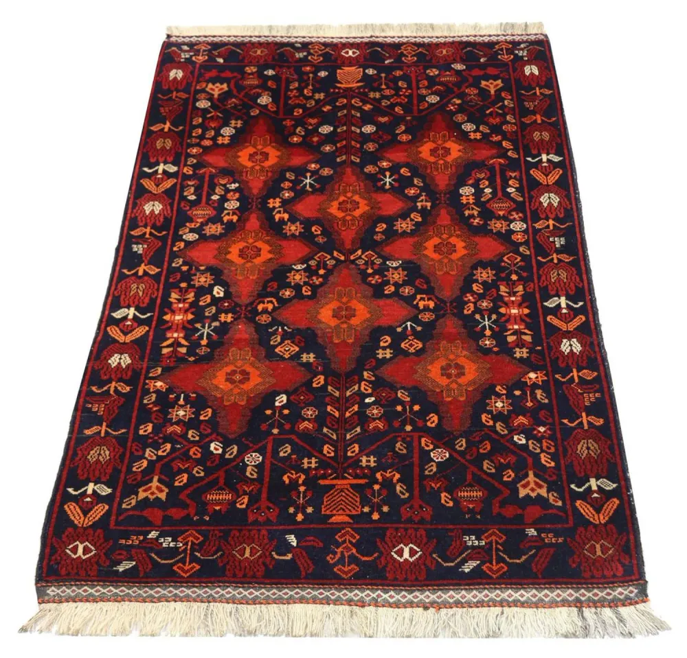 Afghan Teppich 172 x 100 cm - rot