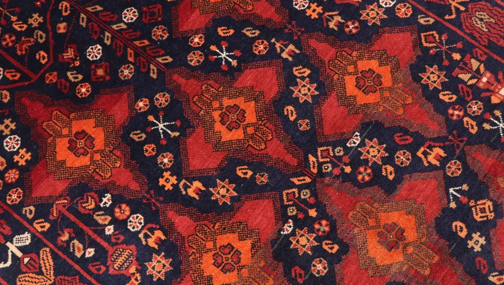 Afghan Teppich 172 x 100 cm - rot