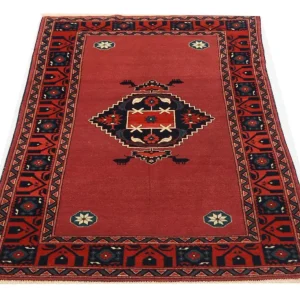 Afghan Teppich 190 x 129 cm - rot