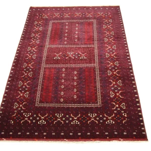 Afghan Teppich 250 x 157 cm - rot