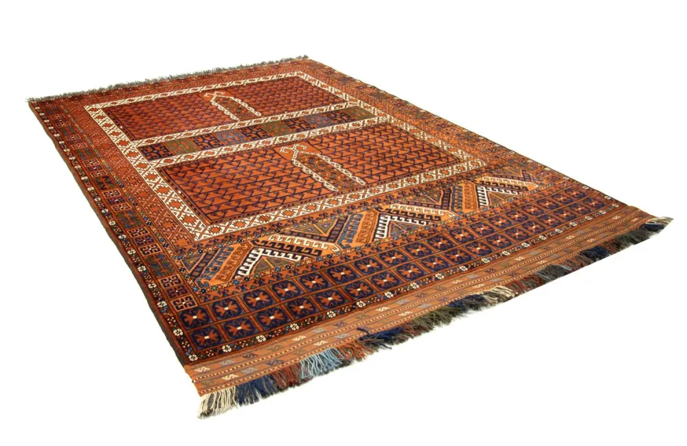 Afghan Teppich 252 x 198 cm - braun