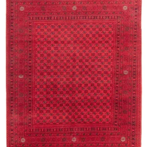 Afghan Teppich - 289 x 200 cm - rot