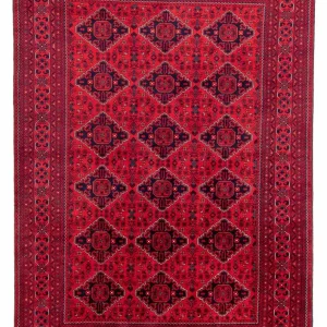 Afghan Teppich - 298 x 198 cm - rot