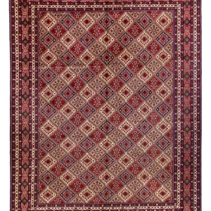 Afghan Teppich - 382 x 290 cm - dunkelbeige