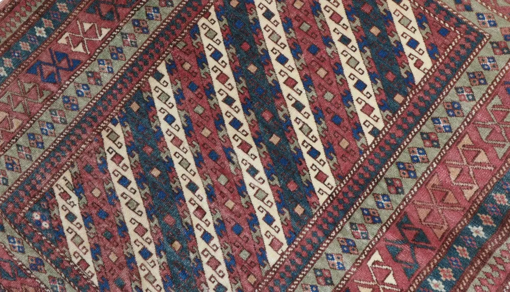Afghan Teppich - Buchara 103 x 93 cm - dunkelblau