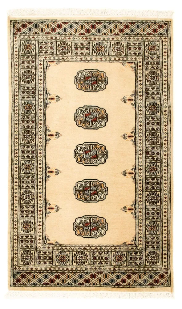 Afghan Teppich - Buchara 129 x 78 cm - beige