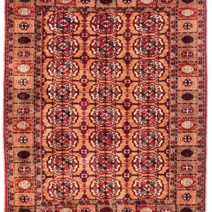 Afghan Teppich - Buchara 156 x 122 cm - lachs