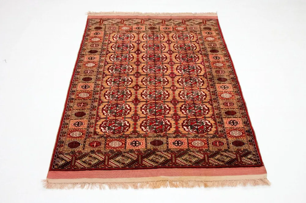 Afghan Teppich - Buchara 156 x 122 cm - lachs