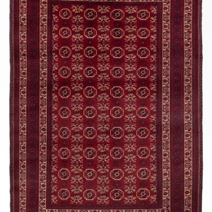 Afghan Teppich - Buchara - 280 x 188 cm - dunkelrot