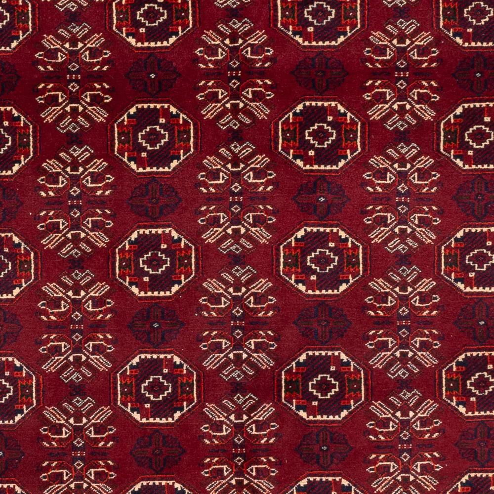 Afghan Teppich - Buchara - 280 x 188 cm - dunkelrot