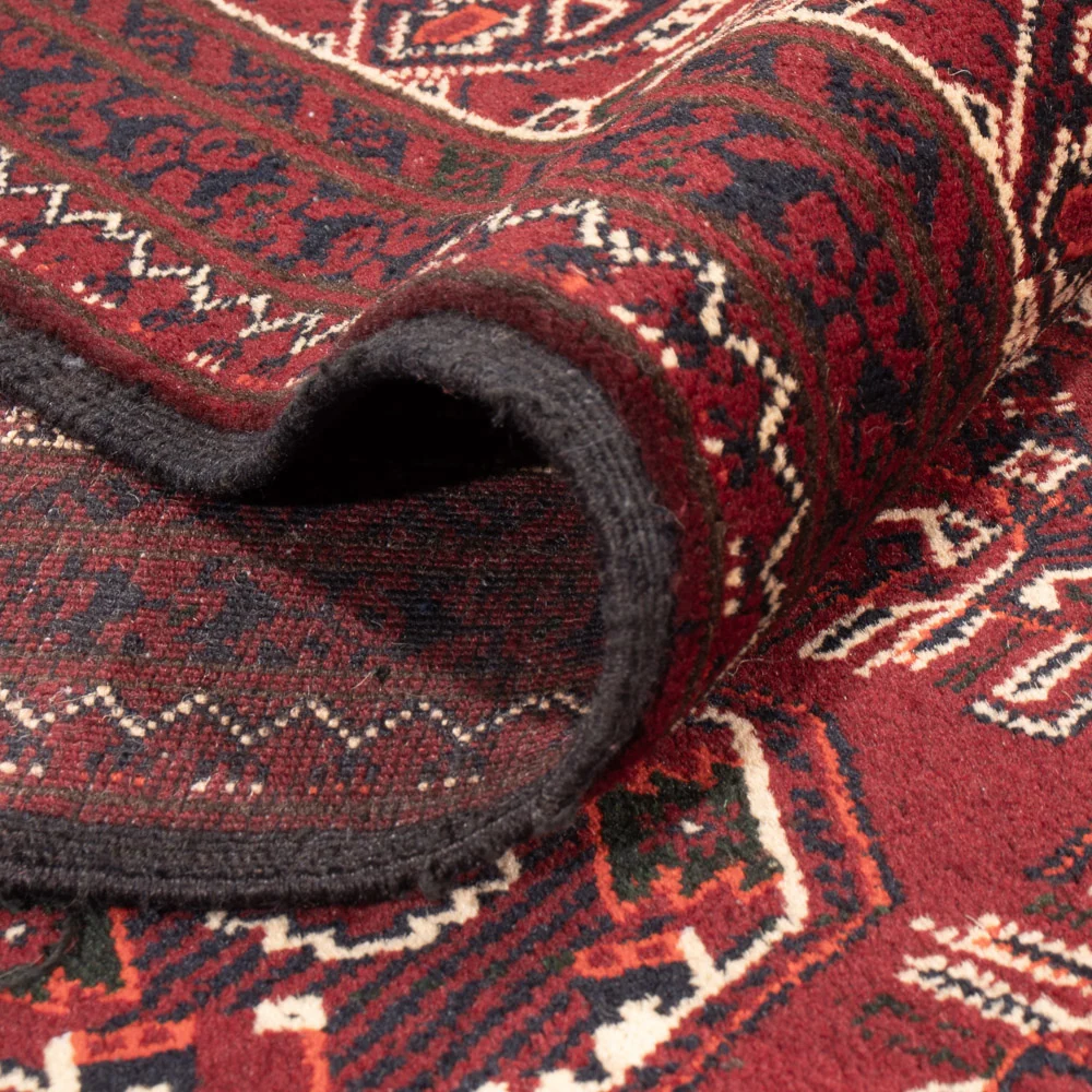Afghan Teppich - Buchara - 280 x 188 cm - dunkelrot