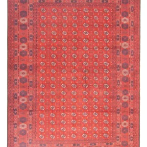 Afghan Teppich - Buchara 297 x 198 cm - dunkelrot