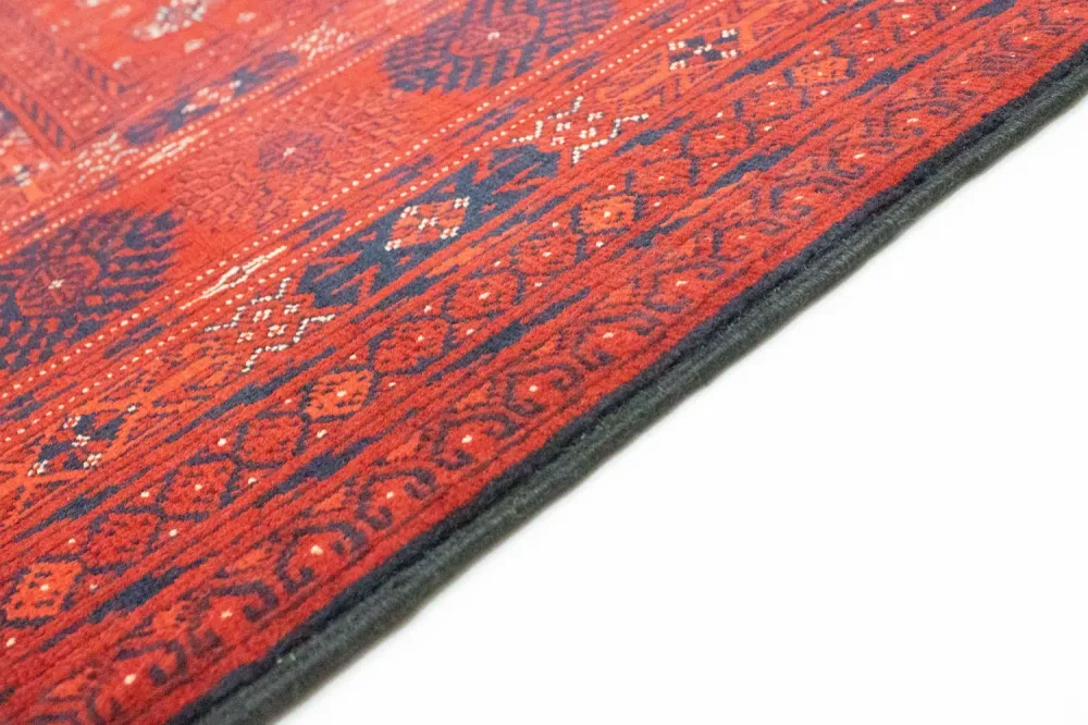 Afghan Teppich - Buchara 297 x 198 cm - dunkelrot