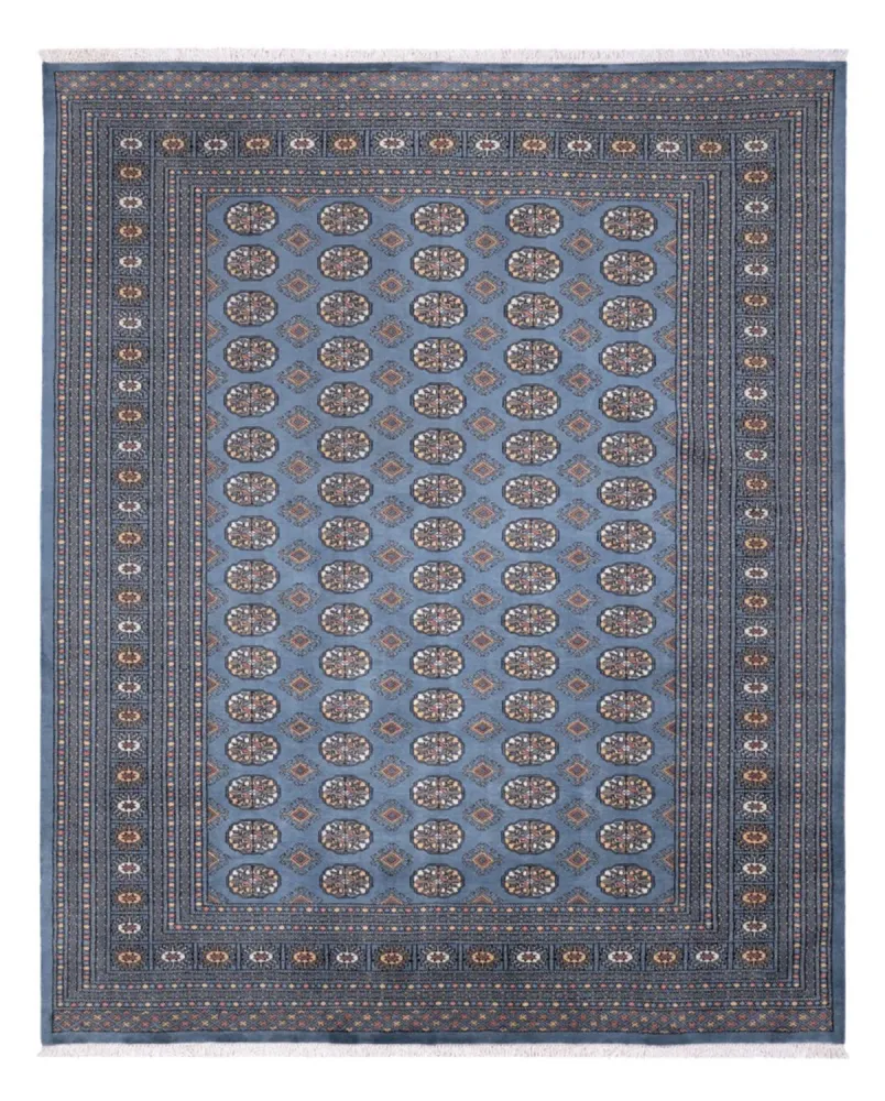 Afghan Teppich - Buchara - 309 x 248 cm - seeblau