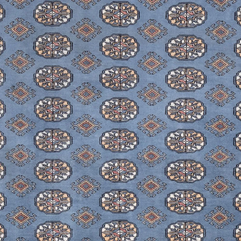 Afghan Teppich - Buchara - 309 x 248 cm - seeblau