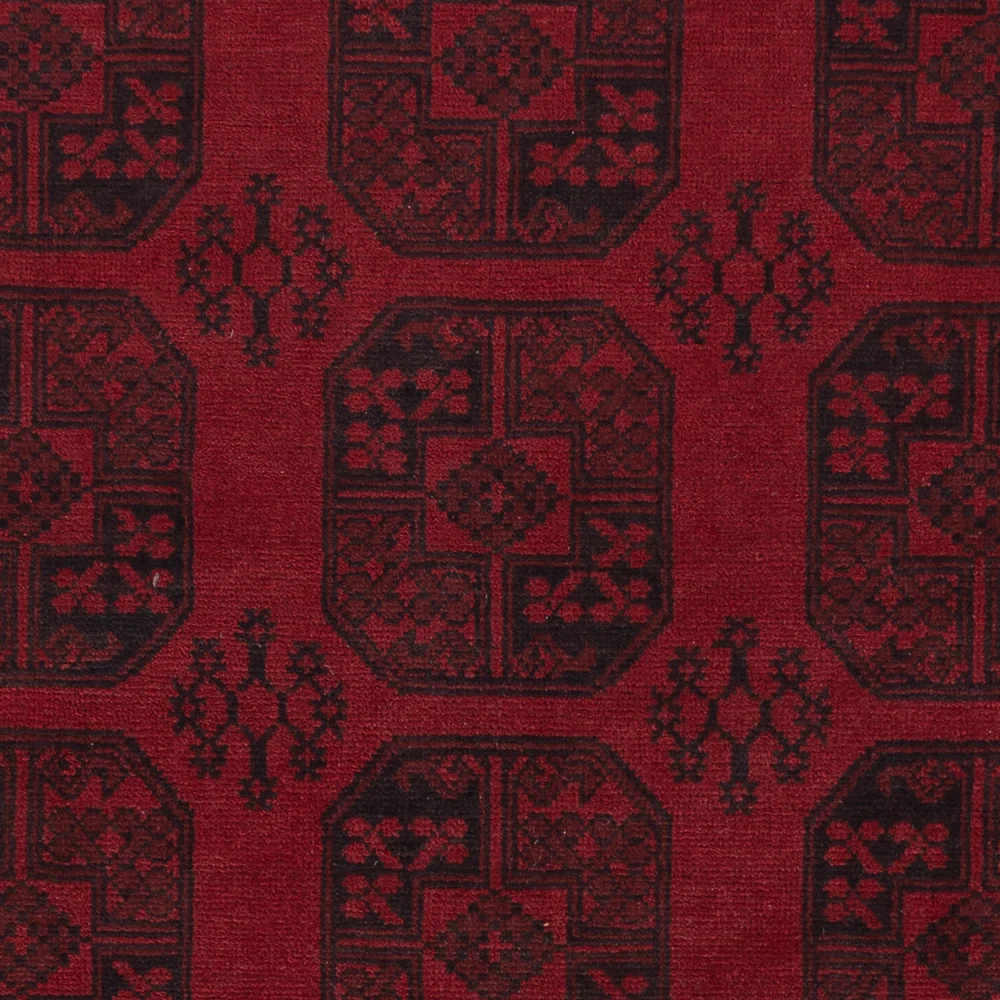 Afghan Teppich - Filpa - 293 x 197 cm - dunkelrot