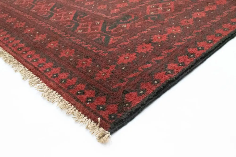 Afghan Teppich - Filpa 390 x 302 cm - dunkelrot