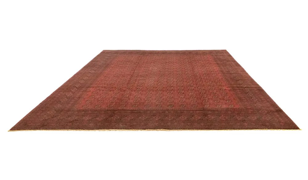 Afghan Teppich - Filpa 391 x 299 cm - dunkelrot