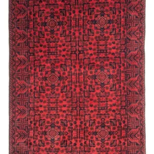 Afghan Teppich - Kunduz 187 x 122 cm - rot