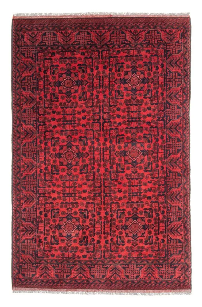 Afghan Teppich - Kunduz 187 x 122 cm - rot